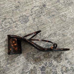 Billini Tortoise Shell Strappy Heel Sandal